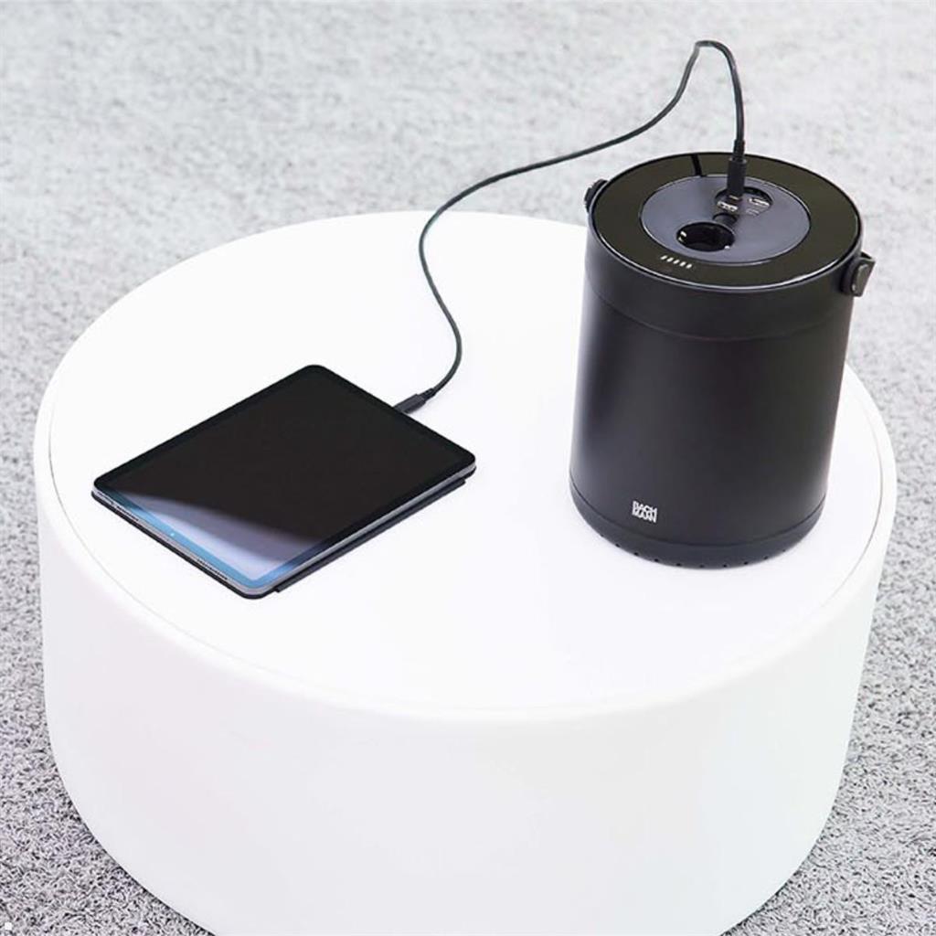 Зарядна станция MOV:E 230Wh с 1х Шуко, 2х USB тип А и 2x USB тип C Power Delivery, цвят Черен, Bachmann