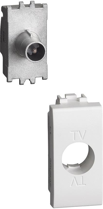 Розетка TV тип коаксиал 1 мод. цвят Бял LL Bticino