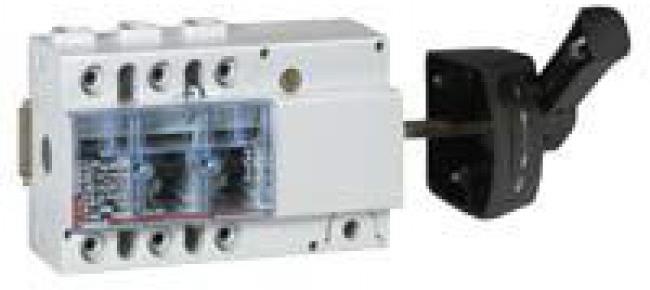 Товаров прекъсвач 100A 3P DIN с видимо разделяне на веригата, странична ръкохватка Legrand