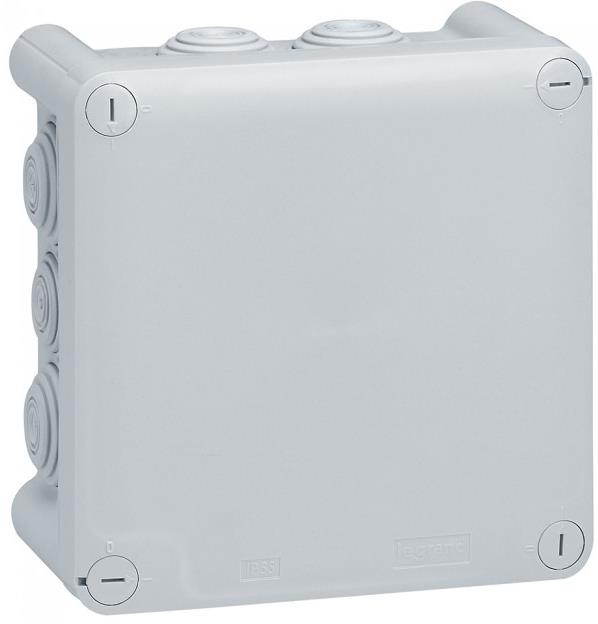 Разклонителна кутия открит монтаж 130x130x74мм IP55 цвят Сив Plexo Legrand