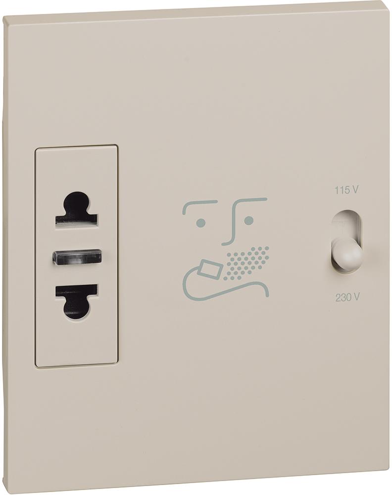 Контакт за самобръсначка 3 мод. цвят Крем Living Now Bticino