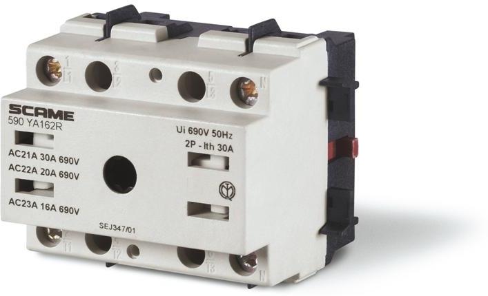 Пакетен прекъсвач Y1 16A 2P I-0 без ръкохватка COMMAND Scame