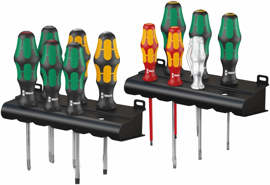 Комплект отвертки, 7x шлиц, 2x PH, 2x PZ и фазомер, XXL Kraftform Plus Wera