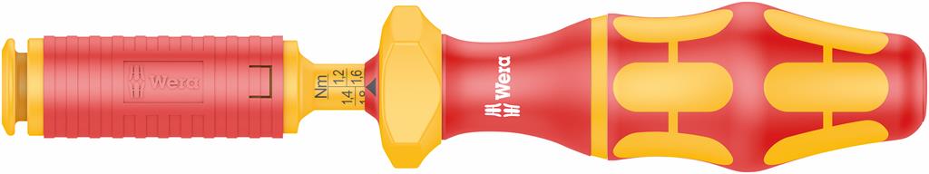 Ръкохватка за изолирани остриета, динамометрична от 1.2...3.0Nm, 7441 Torque Kraftform Kompakt VDE 1000V Wera