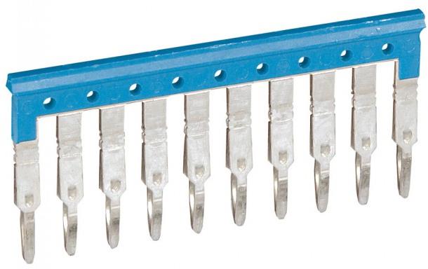 Гребен за редова клема 5мм 10 полюса синя Viking 3 Legrand