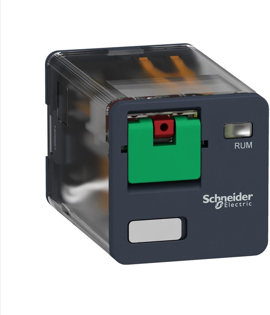 Реле интерфейсно RUM 230 VAC, 10A, 3 превключващ контакт, монтаж в цокъл SE