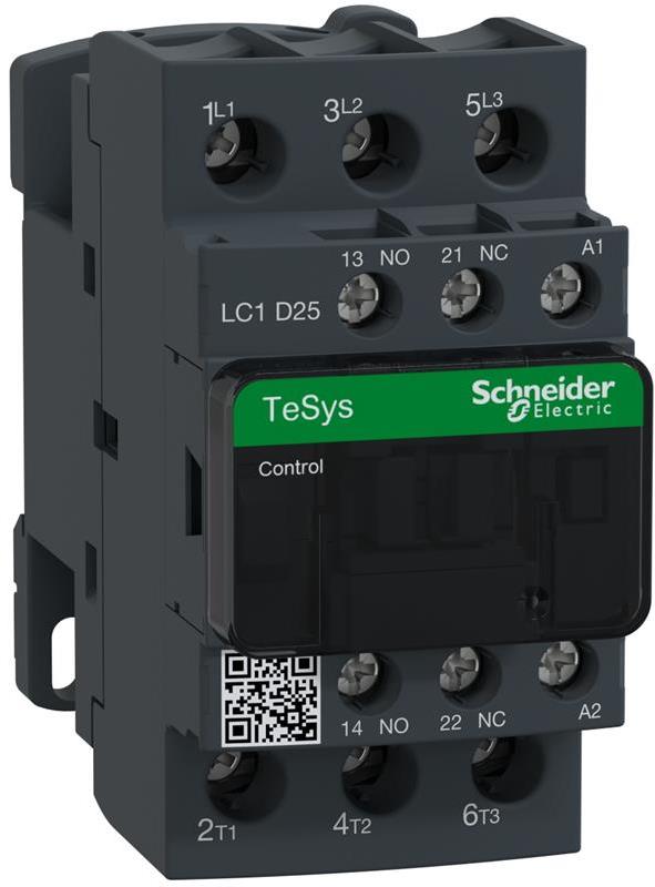 Контактор TeSys D 3P 11kW (25A AC-3) 1NO-1NC 220V 50/60Hz SE