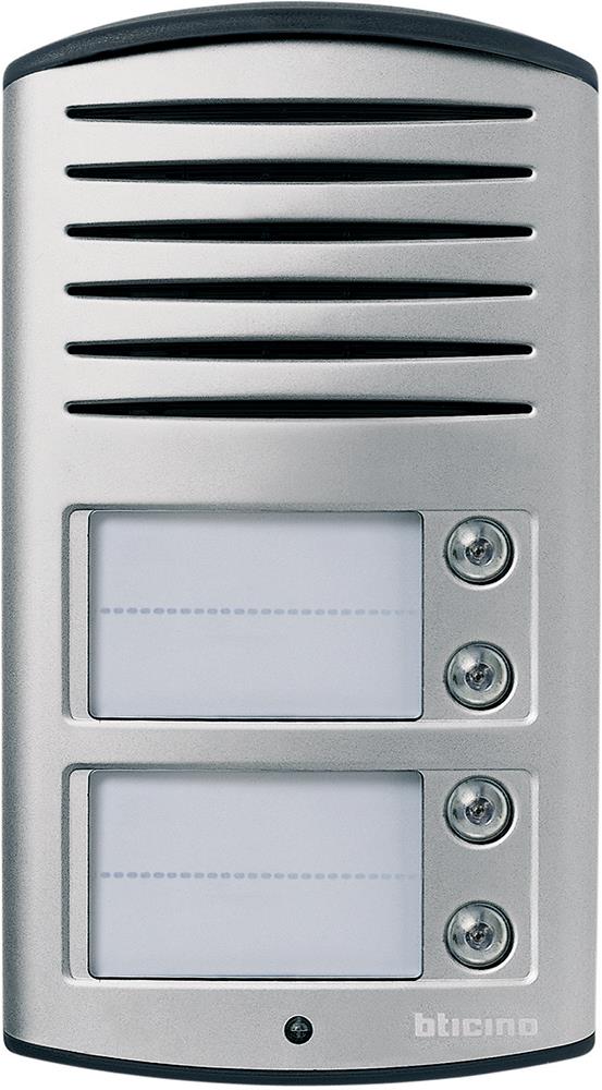 Аудио входен панел LINEA 2000 с 4 бутона Bticino