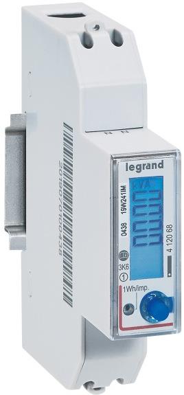 Монофазен мерител за ДИРЕКТНО мерене на ел. енергия EMDX3, Modbus, за DIN монтаж 1 мод, 45A, Legrand