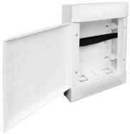 Табло МУЛТИМЕДИЙНО за ОТКРИТ монтаж LV2 Practibox S с бяла плътна врата Legrand