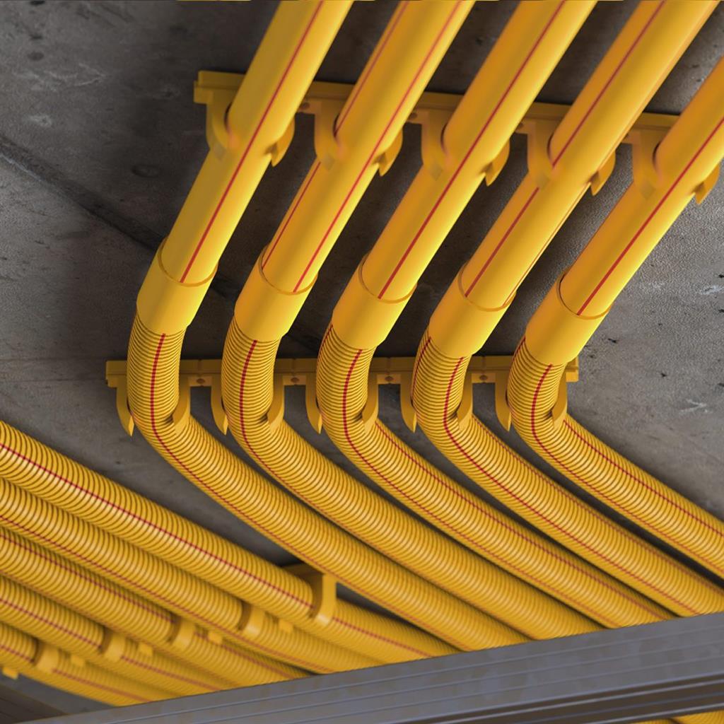 Твърда тръба вън. ф25мм вътр. ф22.1мм 320N клас 2343 цвят Жълт HF SUPERSOL 3м /30м/ Kouvidis