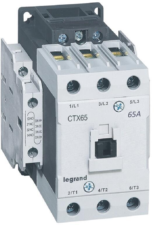Контактор CTX3-65 3P 30kW (65A AC-3) 2NO-2NC 48V 50/60Hz Legrand