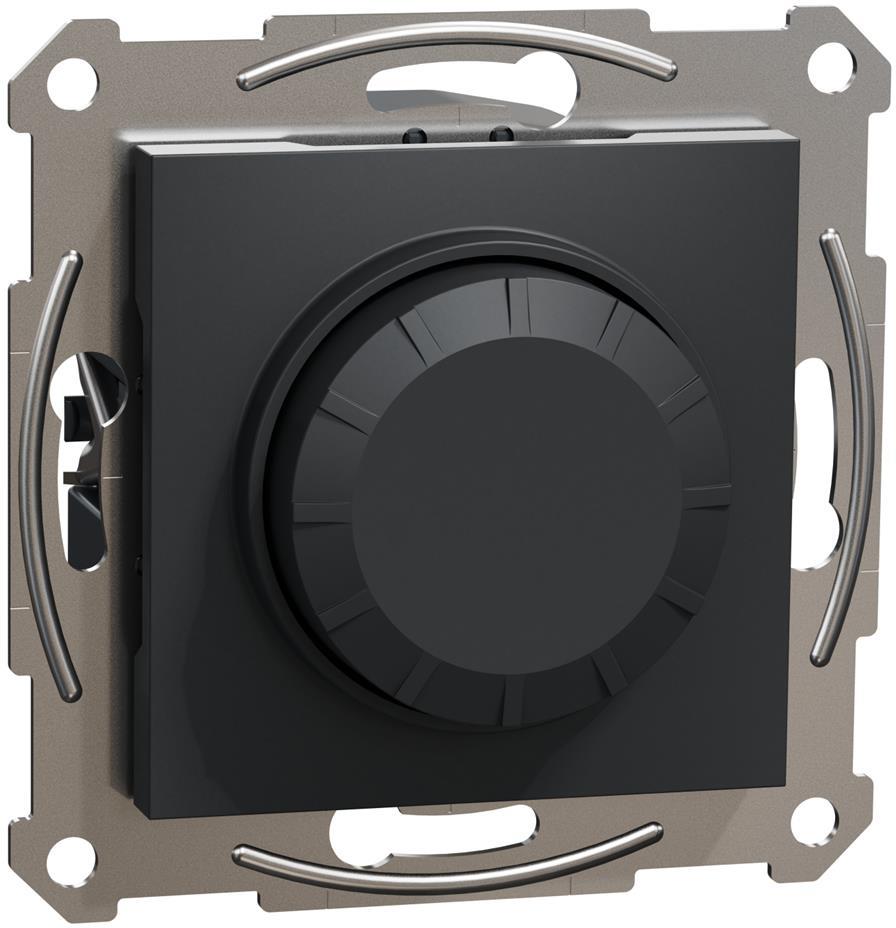 Димер ротативен R=3-370W LED=3-200VA цвят Антрацит Asfora SE