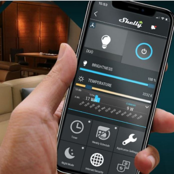 Лампа LED 4.8W 2700-6500K GU10 PAR16 475lm 35° димируема 30000h Shelly Duo - 262290S /до изчерпване/