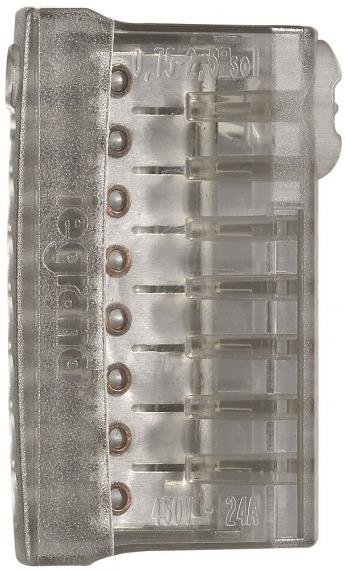 Бърза връзка 8х0,75-2,5 mm2 (50бр.) сива за твърд проводник серия Nylbloc™ Legrand