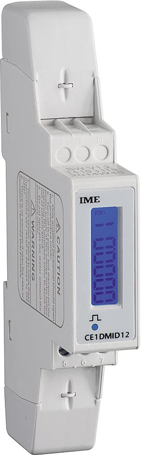 Монофазен електромер за ДИРЕКТНО мерене на ел. енергия Conto D1, импулсен изход, за DIN монтаж 1 мод, 45A, MID IME