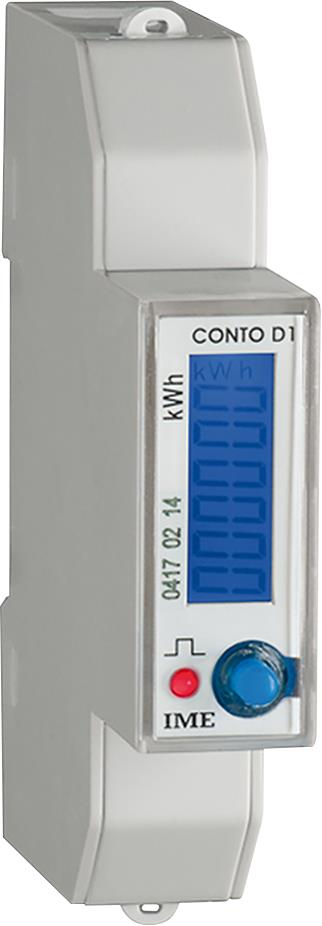 Монофазен мерител за ДИРЕКТНО мерене на ел. енергия Conto D1, Modbus, за DIN монтаж 1 мод, 32A, IME