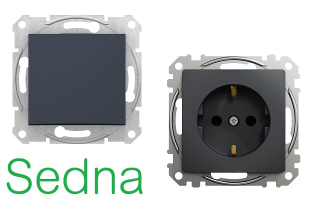 Антрацит механизми Sedna SE