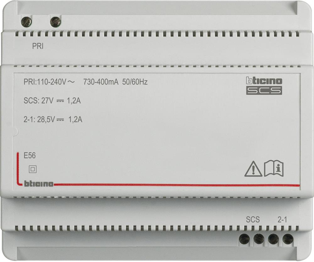 Модулно захранване BUS 230/27V 1.2A 6 модула My Home Bticino