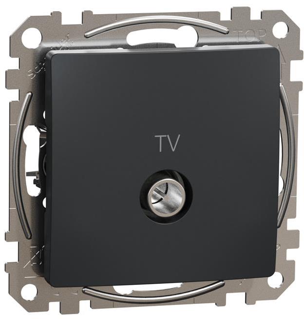 Розетка TV тип коаксиал 4dB цвят Антрацит Sedna SE