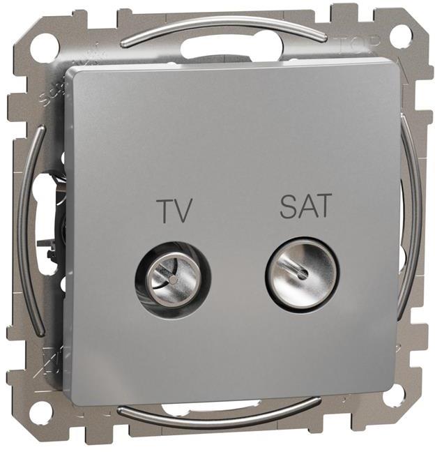 Розетка TV+SAT цвят Алуминий Sedna SE