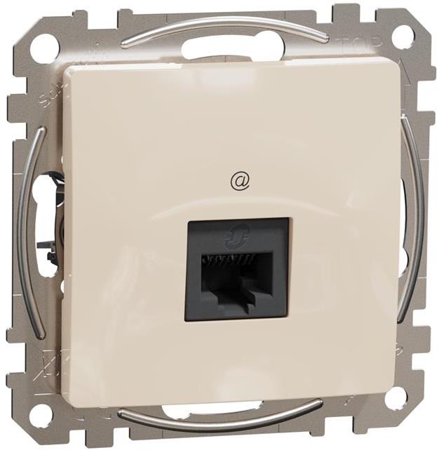 Розетка RJ45 UTP cat.6 S-One цвят Крем Sedna SE