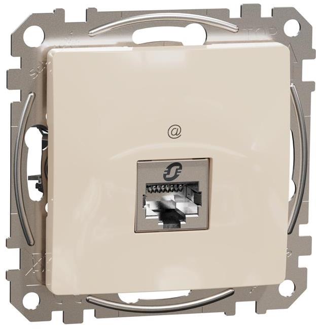 Розетка RJ45 STP cat.6A S-One цвят Крем Sedna SE