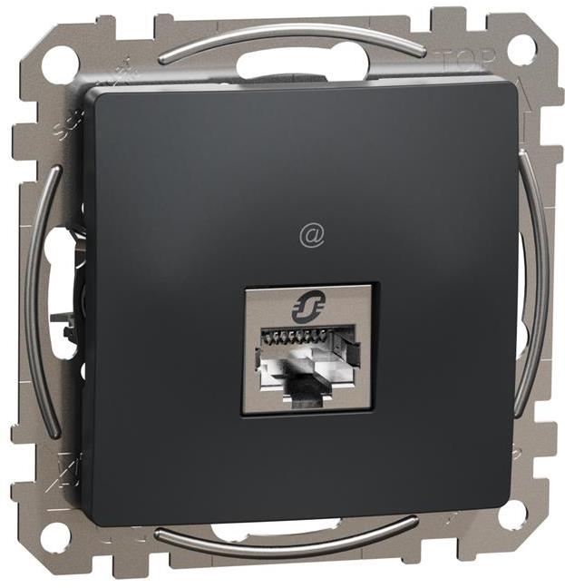 Розетка RJ45 STP cat.6A S-One цвят Антрацит Sedna SE