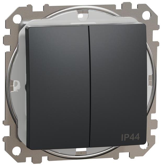 Сериен ключ IP44 цвят Антрацит Sedna SE