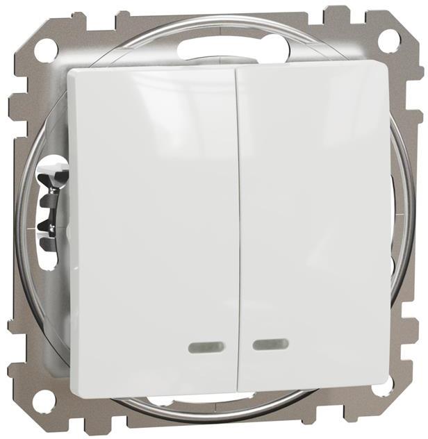 Сериен ключ с подсветка цвят Бял Sedna SE