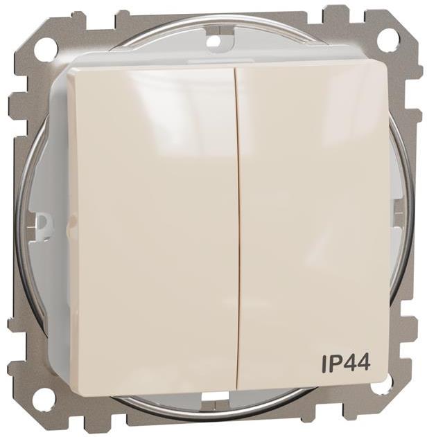 Сериен ключ IP44 цвят Крем Sedna SE