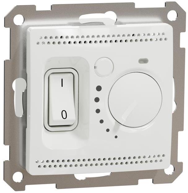 Термостат за ел. подово отопление 5…30 °C 16A цвят Бял Sedna SE