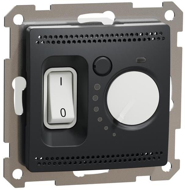 Термостат за ел. подово отопление 5…30 °C 16A цвят Антрацит Sedna SE