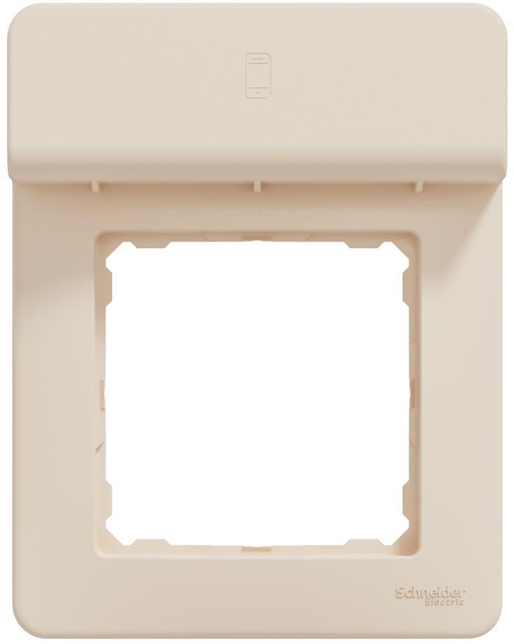 Рамка 1х с поставка за телефон цвят Крем Sedna SE