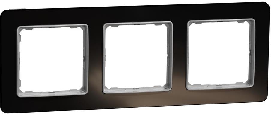 Рамка 3х цвят Тъмно стъкло Sedna SE