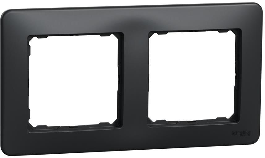 Рамка 2х цвят Антрацит Sedna SE