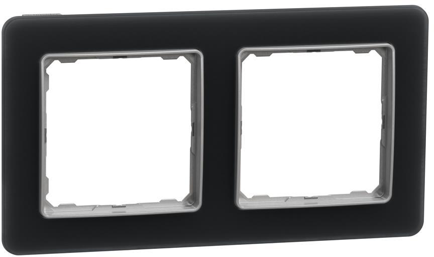 Рамка 2х цвят Опушено стъкло Sedna SE