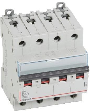 Автоматичен прекъсвач DX3 4P 40A крива D 6kA Legrand