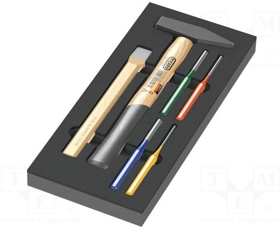 Комплект за шкаф с 6 бр. инструменти 9782 Foam insert set 1 Wera