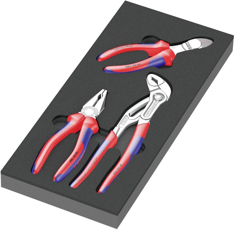 Комплект за шкаф с 3 бр. инструменти 9780 Foam insert KNIPEX set 1 Wera