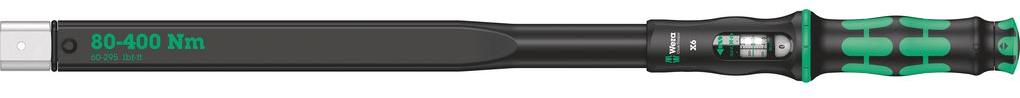 Ръкохватка за 14x18мм, динамометрична от 80...400Nm, Click-Torque X 6 Wera