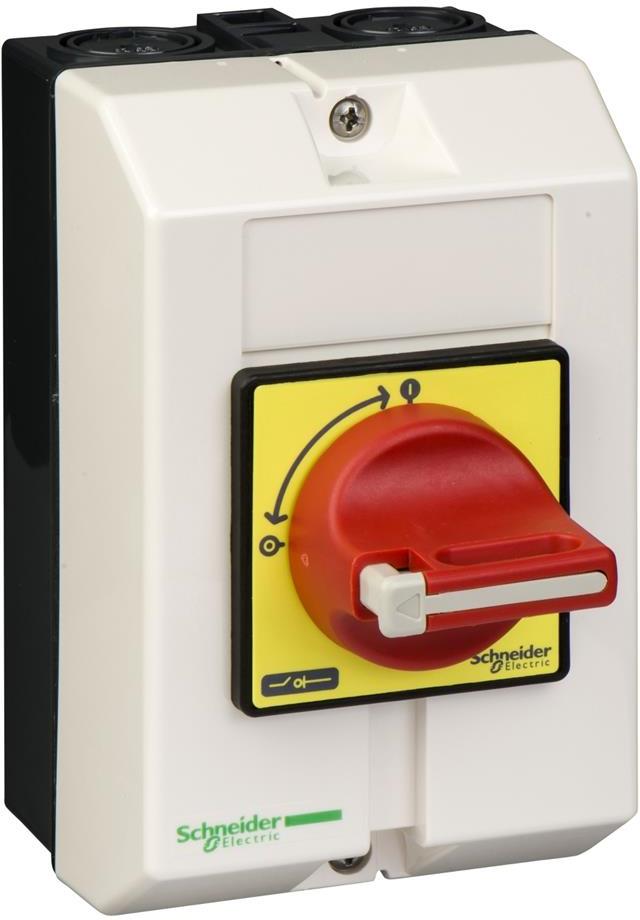 Пакетен превключвател 0-1 3P 20A IP65 червена ръкохватка в кутия SE