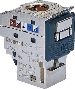 Конектор Cat.6A STP 1x RJ45 Keystone TL Linkeo C /1 бр./ Legrand