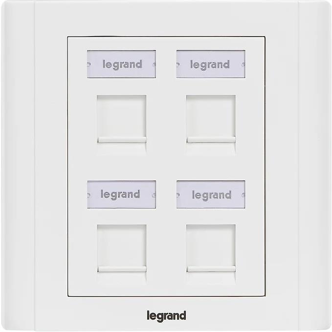 Розетка 4x RJ45 празна Linkeo Legrand