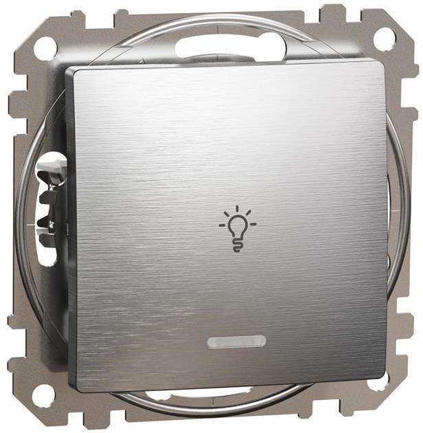 Бутон с подсветка и символ 