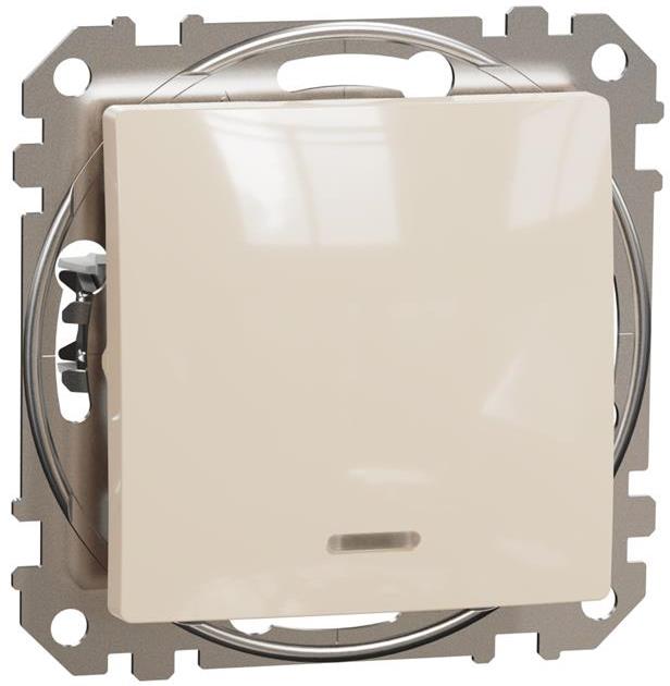 Бутон с подсветка цвят Крем Sedna SE