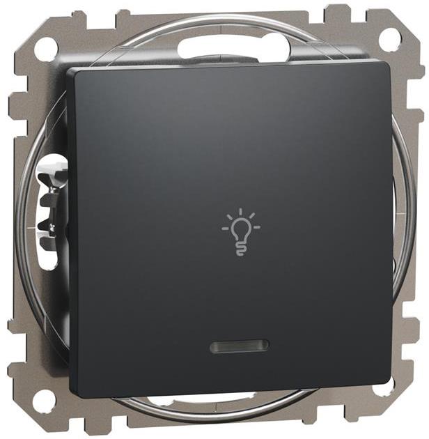 Бутон с подсветка и символ 