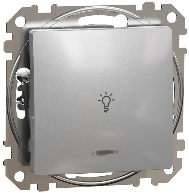 Бутон с подсветка и символ 