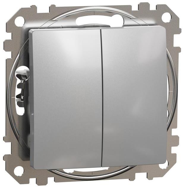 Сериен бутон цвят Алуминий Sedna SE