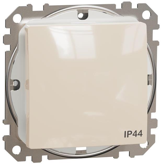 Еднополюсен ключ IP44 цвят Крем Sedna SE